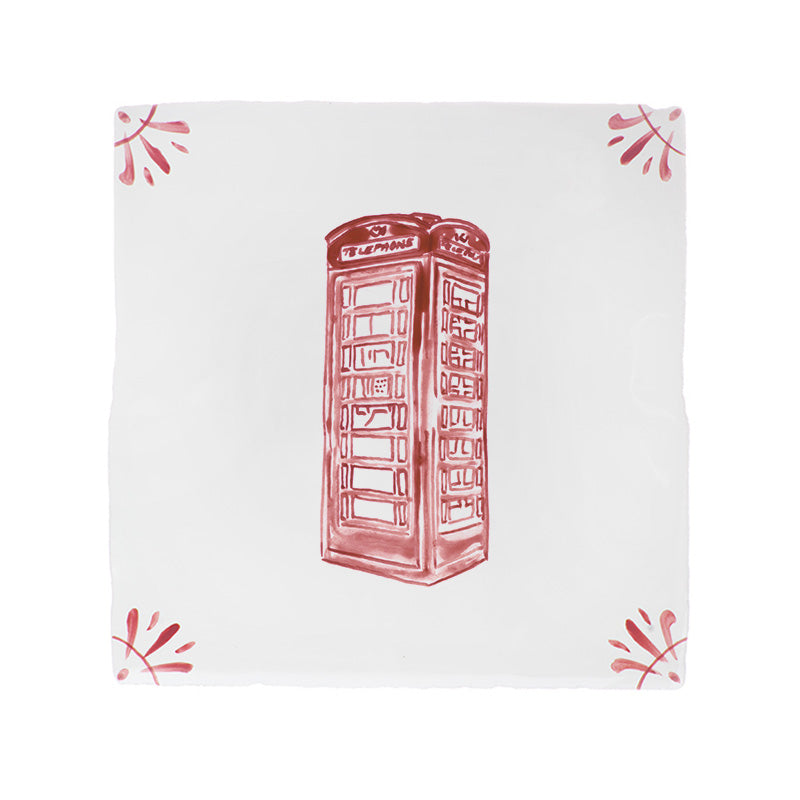 Telephone Box Delft Tile