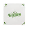 Pick Up Truck Delft Tile
