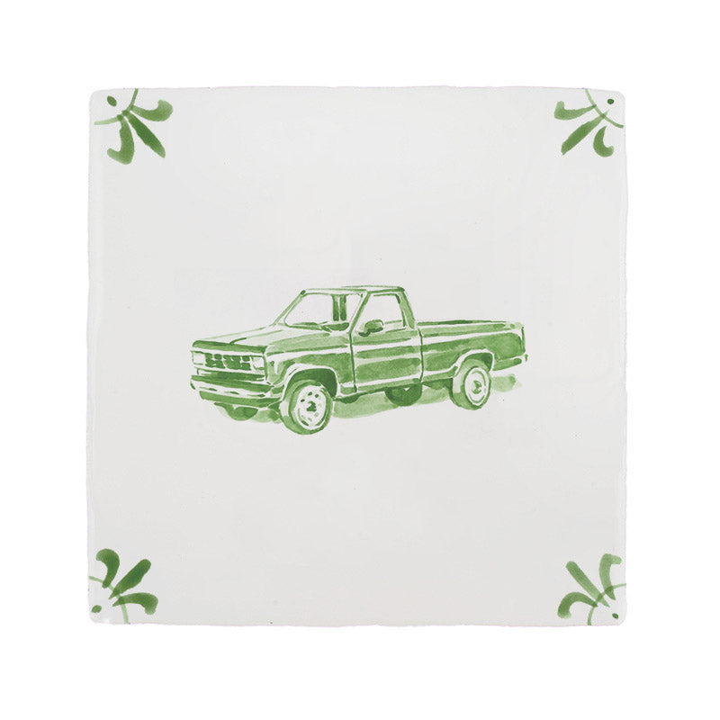 Pick Up Truck Delft Tile