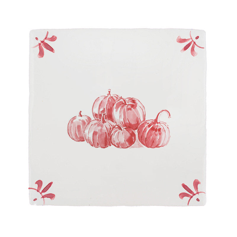 Pumpkin Patch Delft Tile
