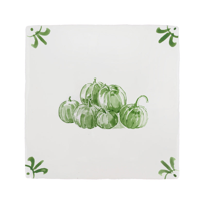 Pumpkin Patch Delft Tile