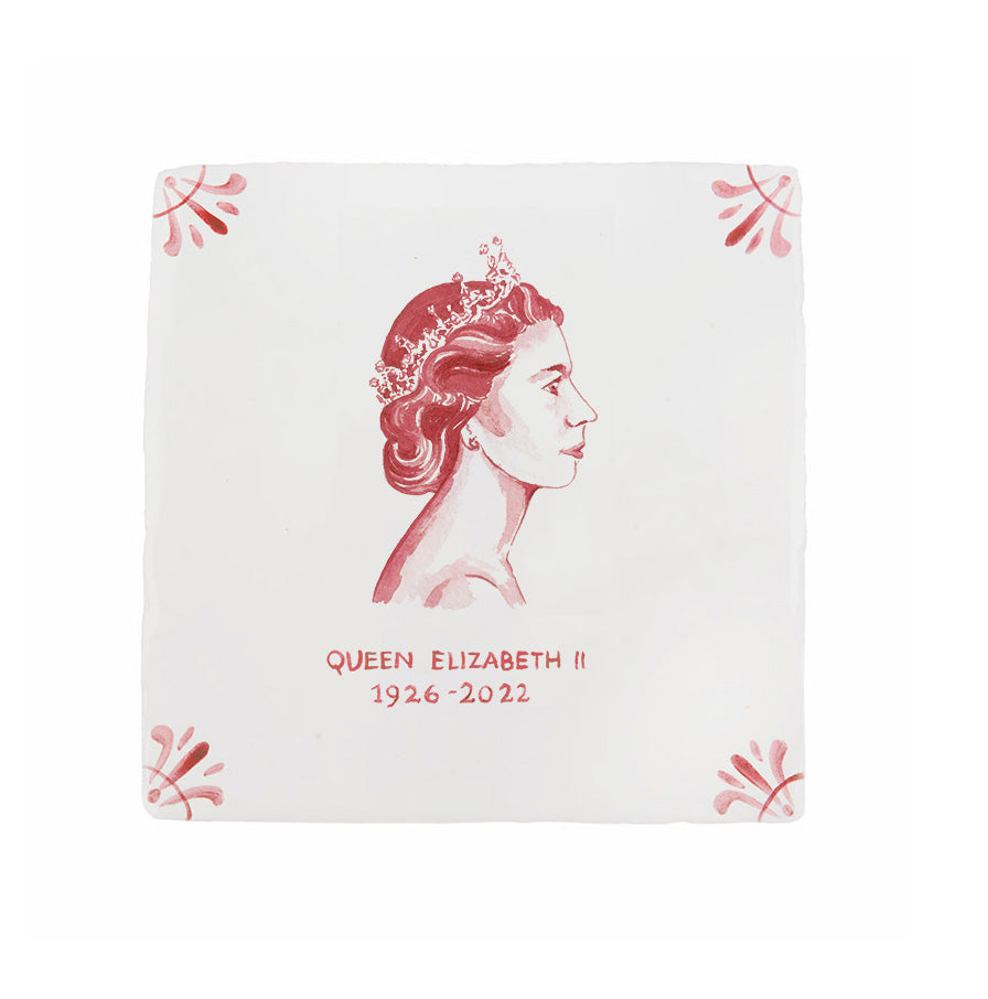 HRH Queen Elizabeth II Delft Tile