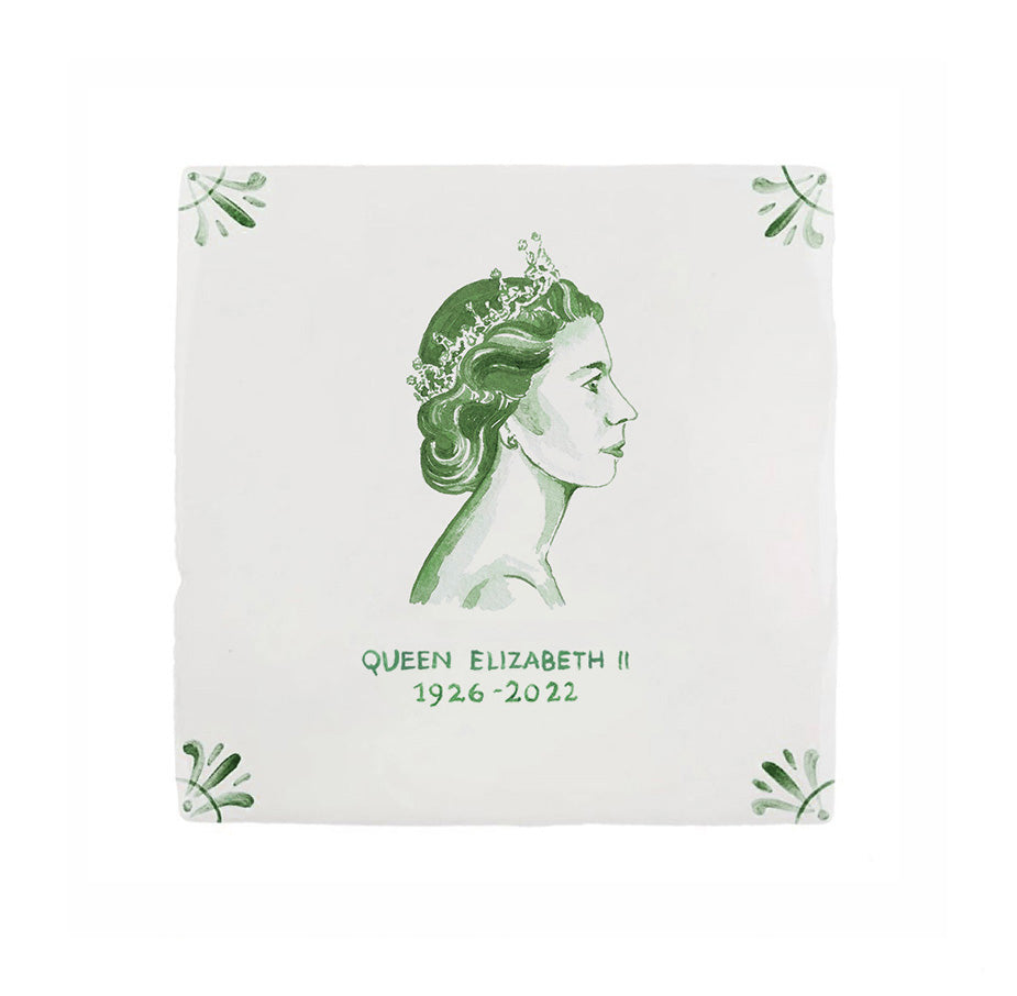 HRH Queen Elizabeth II Delft Tile