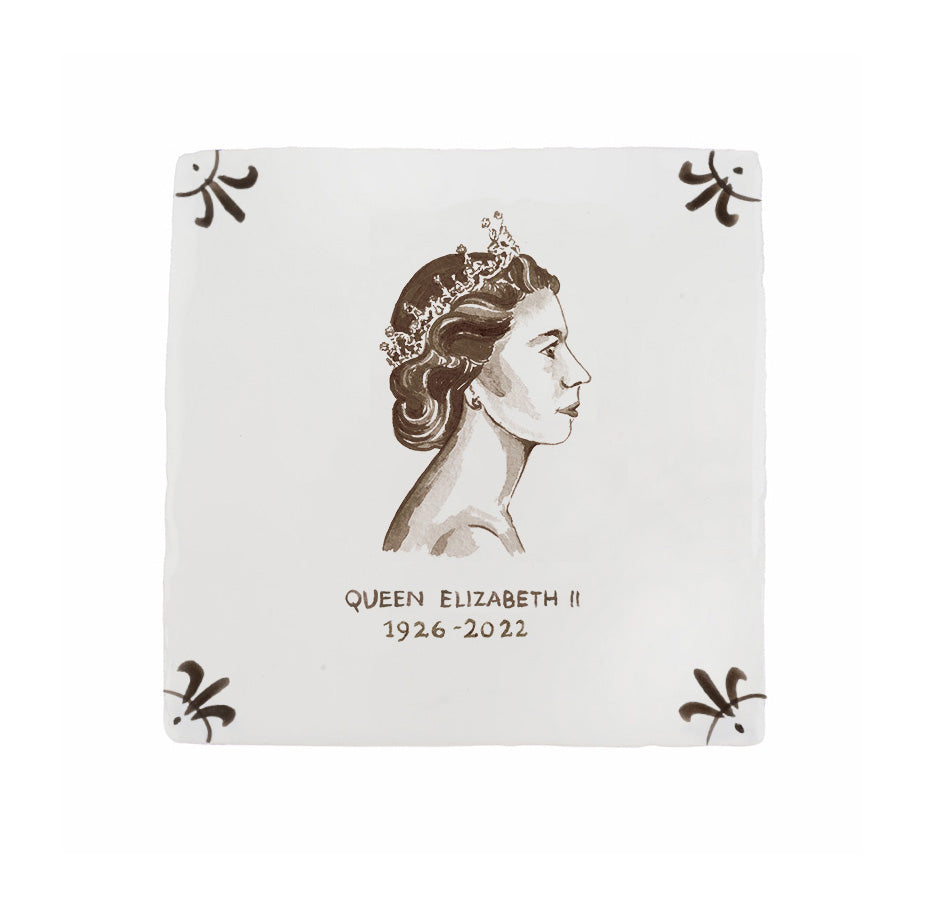 HRH Queen Elizabeth II Delft Tile