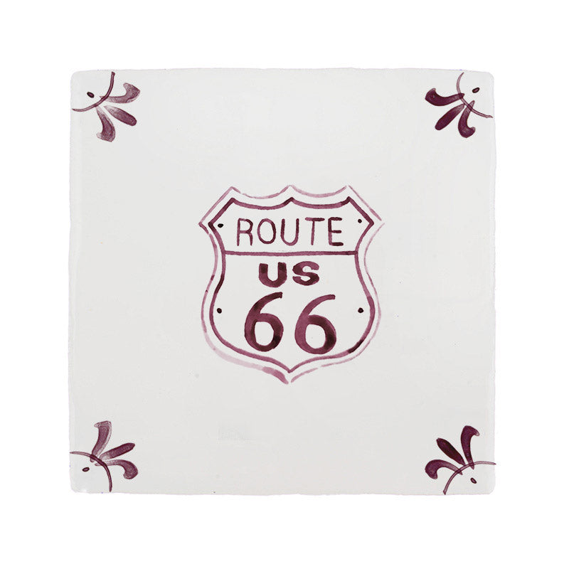 Route 66 Delft Tile