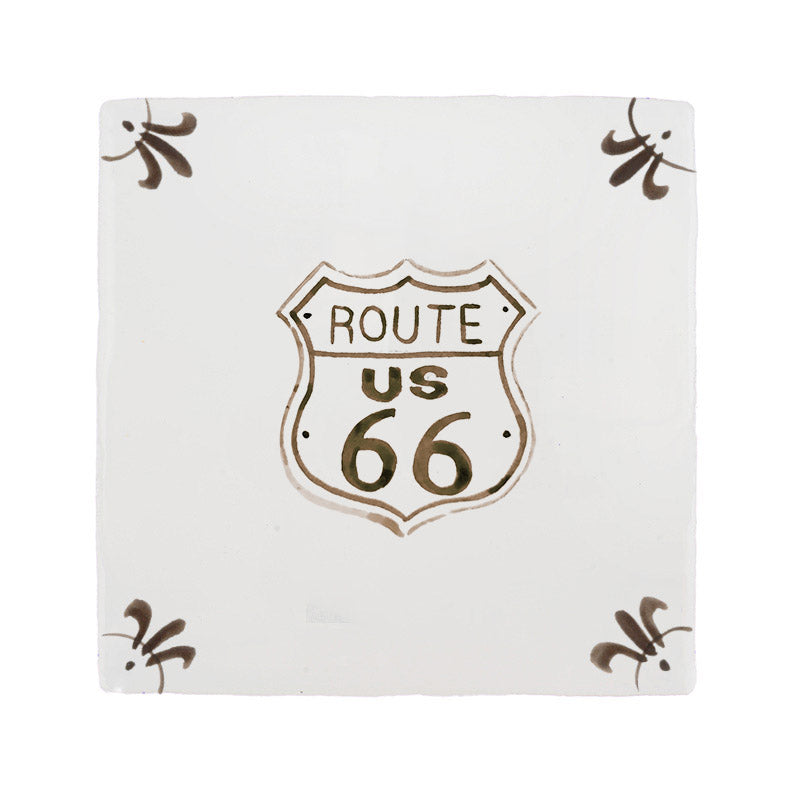 Route 66 Delft Tile