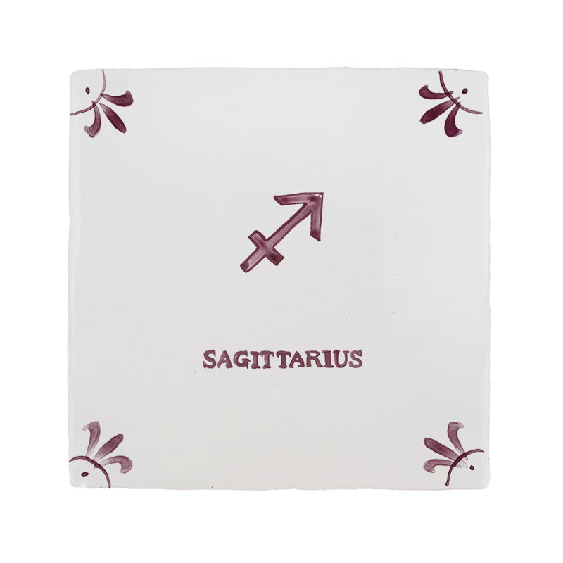 Sagittarius Delft Tile