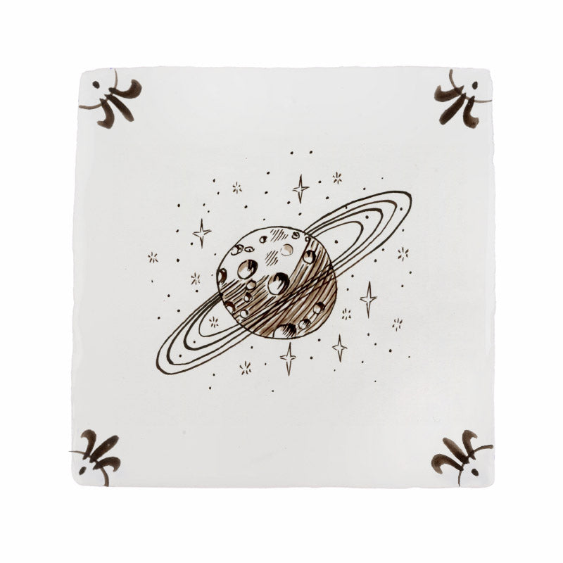 Saturn Delft Tile