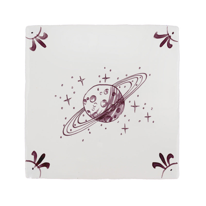 Saturn Delft Tile