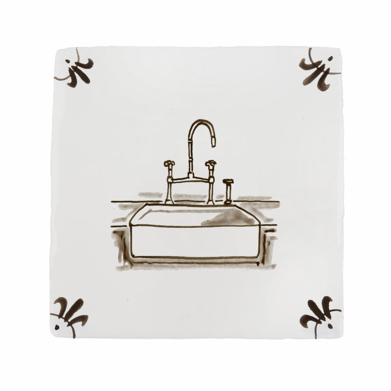 Kitchen Sink Delft Tile