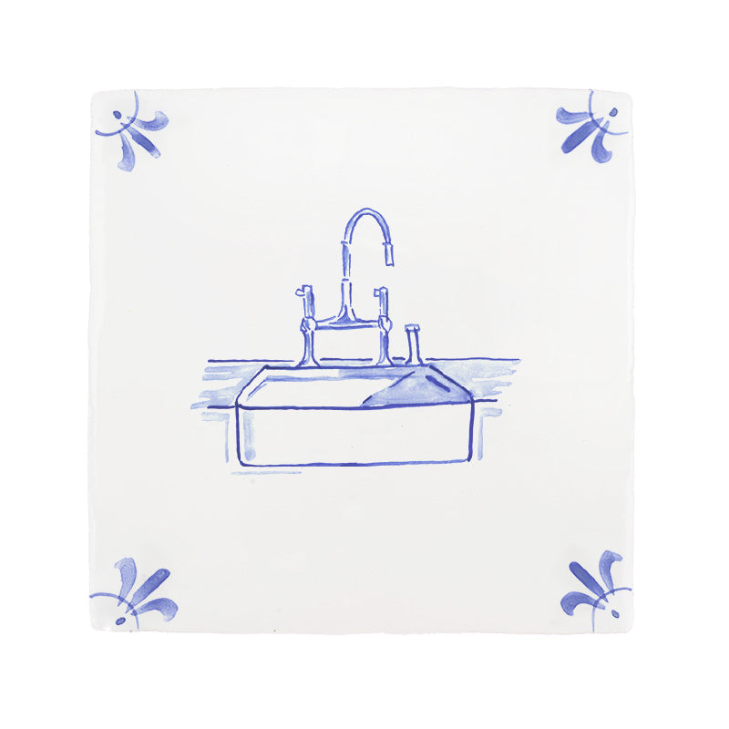 Kitchen Sink Delft Tile