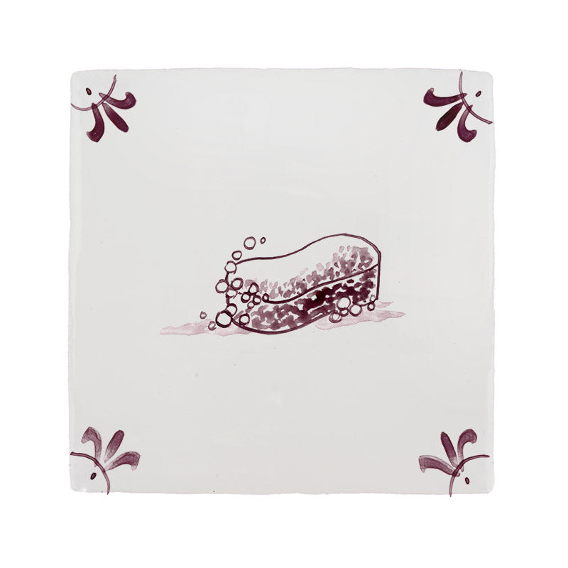 Sponge Delft Tile