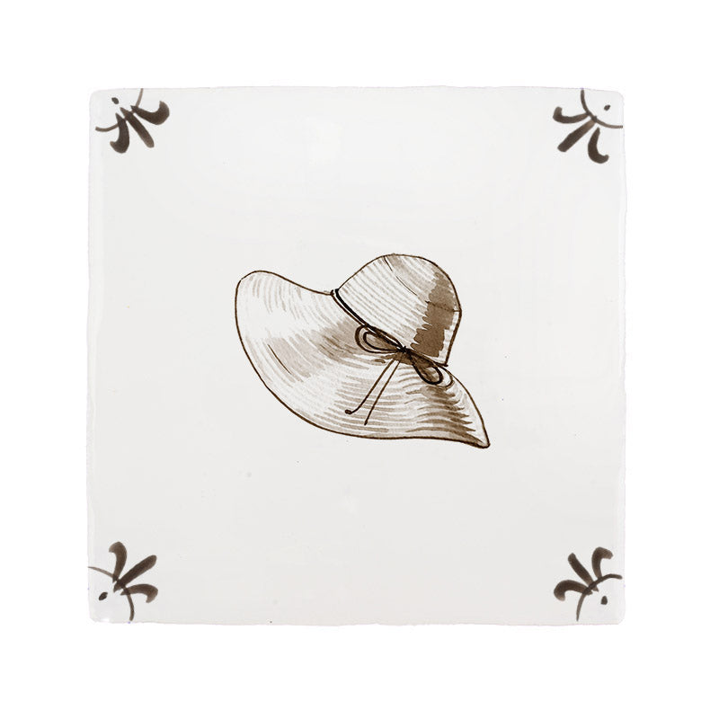 Sun Hat Delft Tile