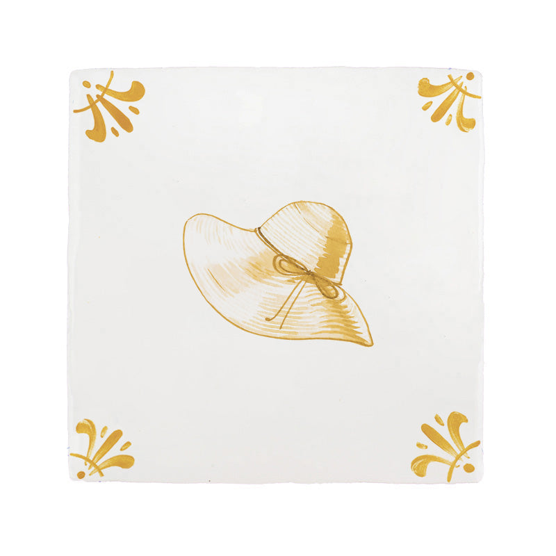 Sun Hat Delft Tile