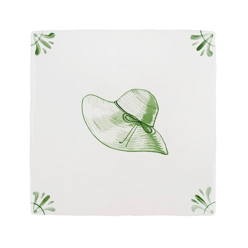 Sun Hat Delft Tile