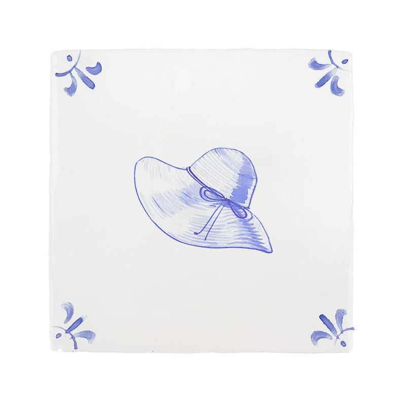 Sun Hat Delft Tile