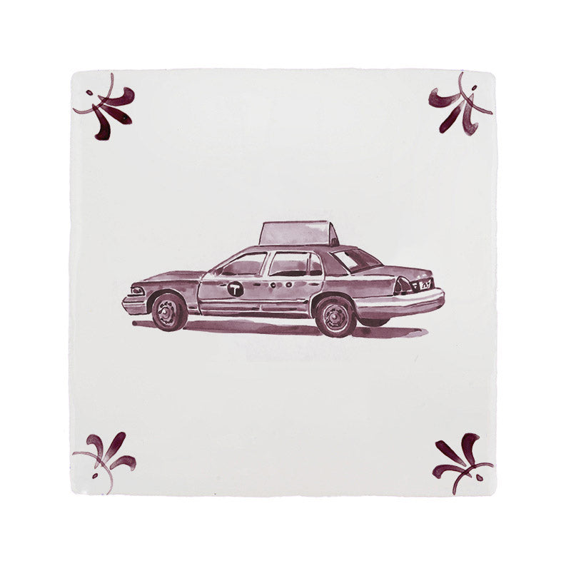 Yellow Cab Delft Tile