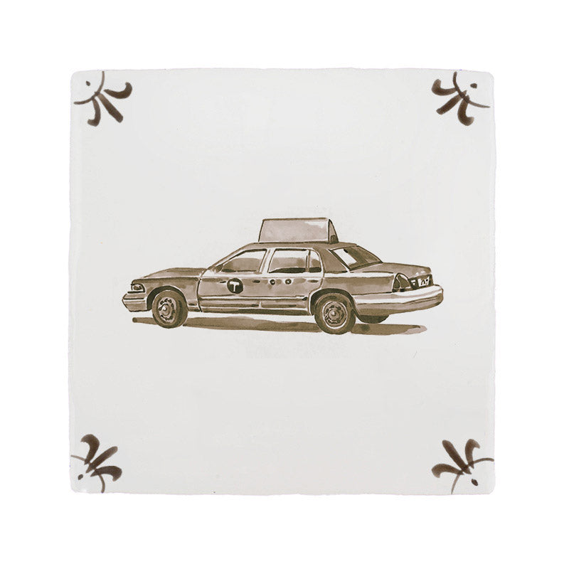 Yellow Cab Delft Tile