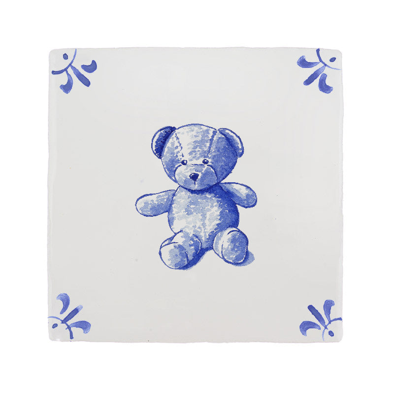 Teddy Bear Delft Tile