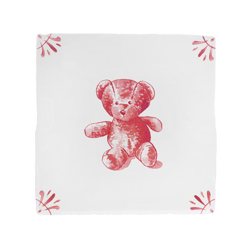 Teddy Bear Delft Tile