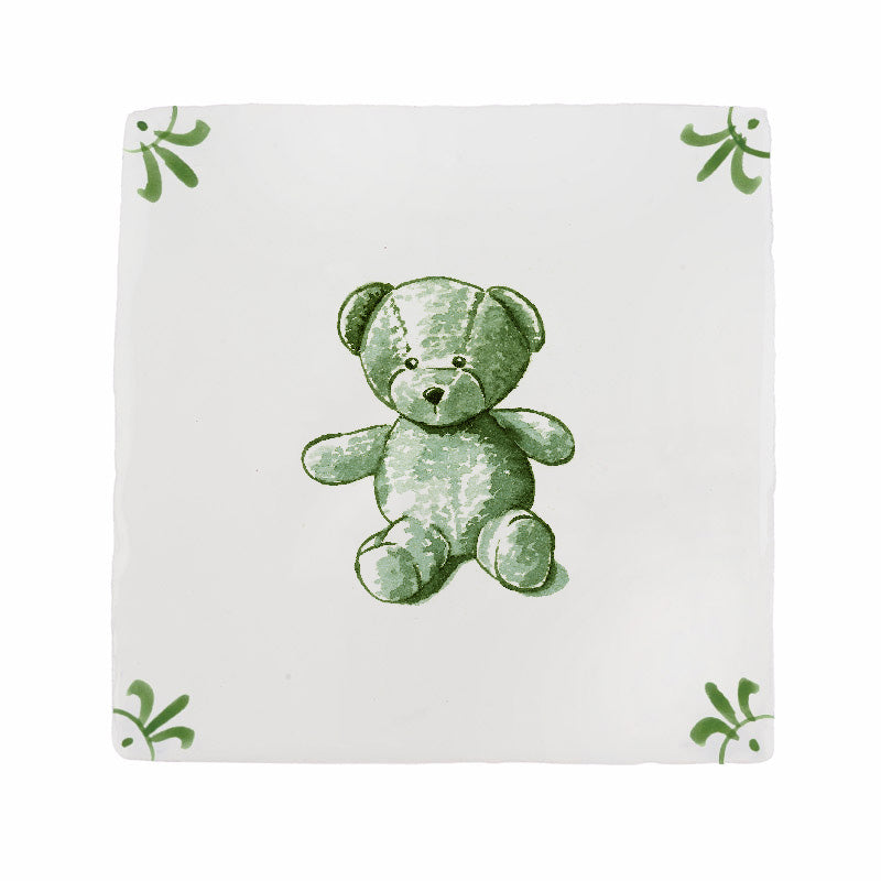 Teddy Bear Delft Tile