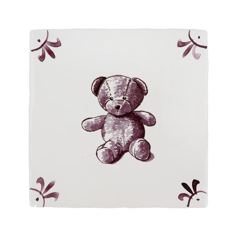 Teddy Bear Delft Tile