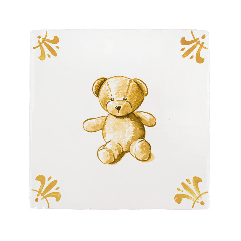 Teddy Bear Delft Tile