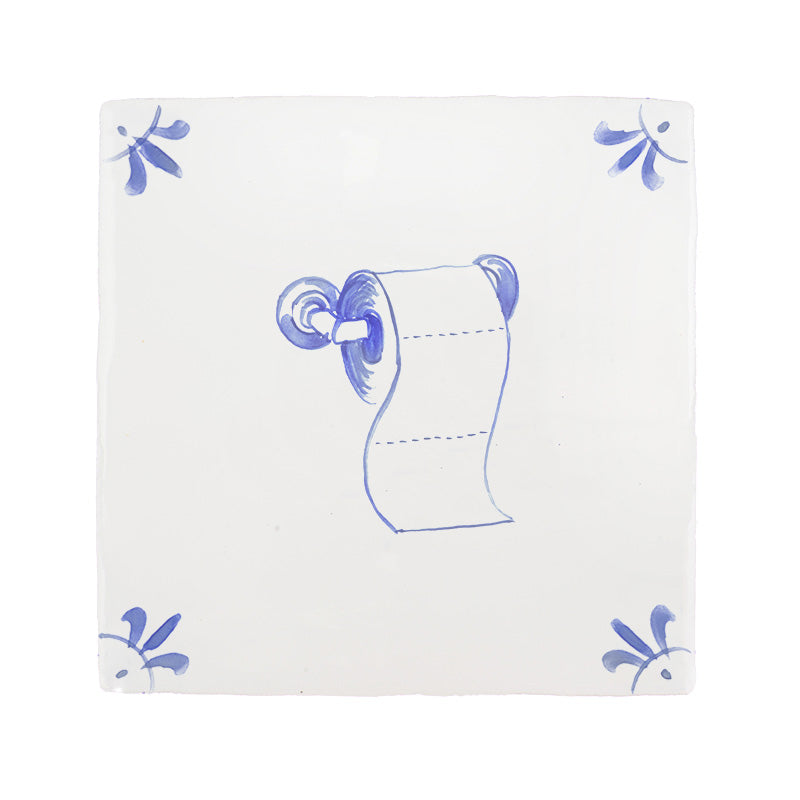Loo Roll Delft Tile