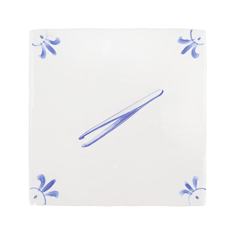 Tweezers Delft Tile