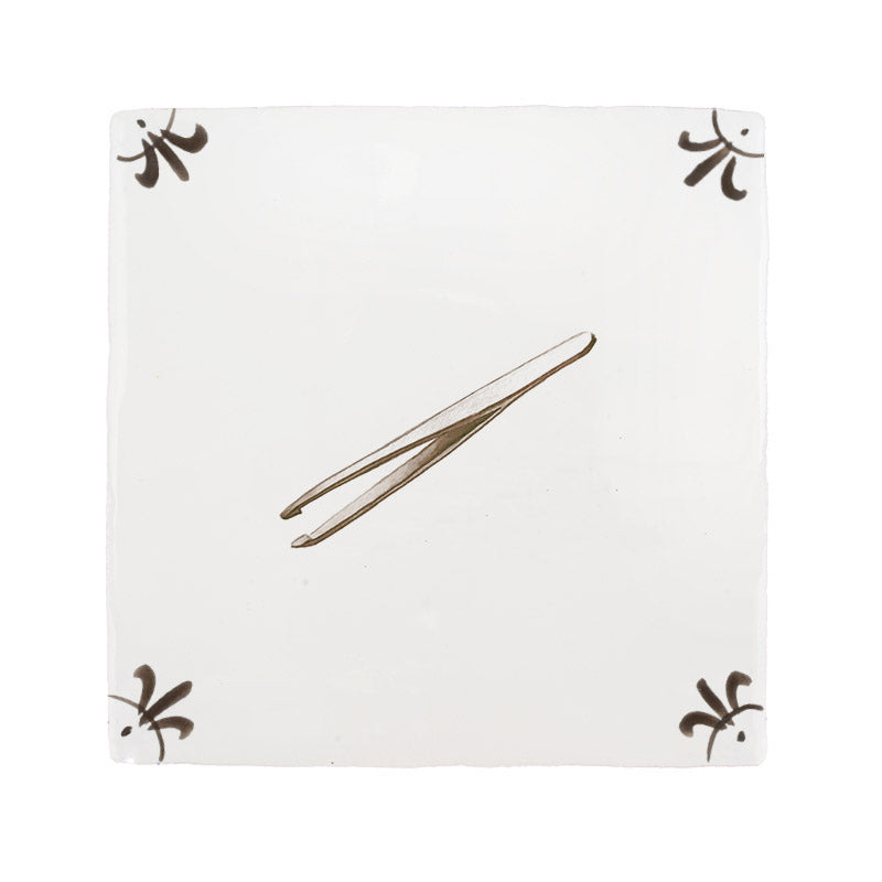 Tweezers Delft Tile