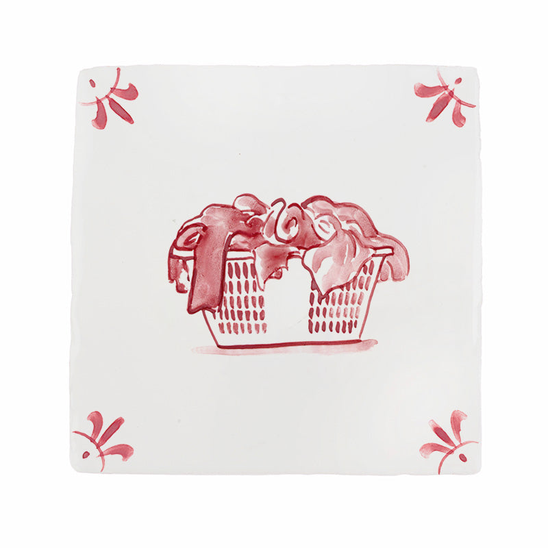 Washing Basket Delft Tile