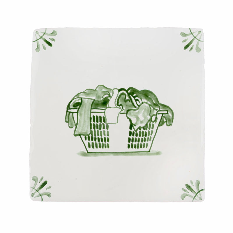 Washing Basket Delft Tile