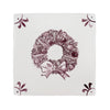 Festive Wreath Delft Tile